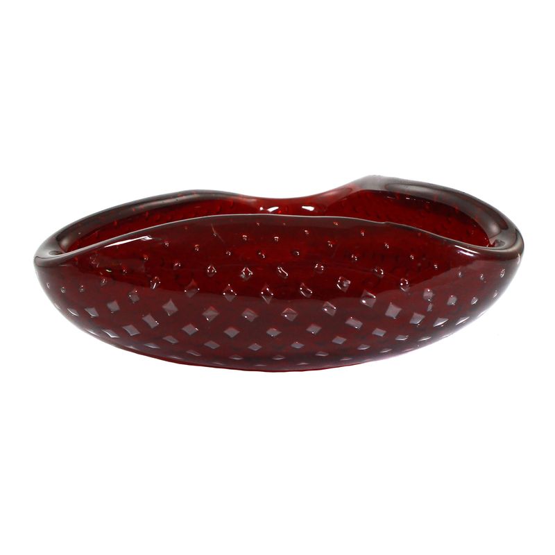 Bowl with angular air inclusions, Venini, signed, designed by C. Scarpa around 1955