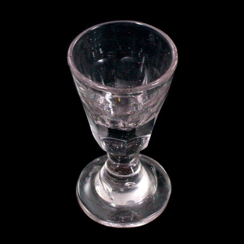 Schnapps glass, so-called "cheater", France, second half of the 19th century.