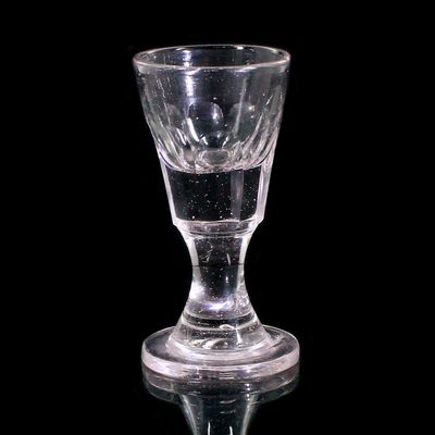 Schnapsglas, sogenannter Schummler, Frankreich, 2.Hft. des 19.Jh.