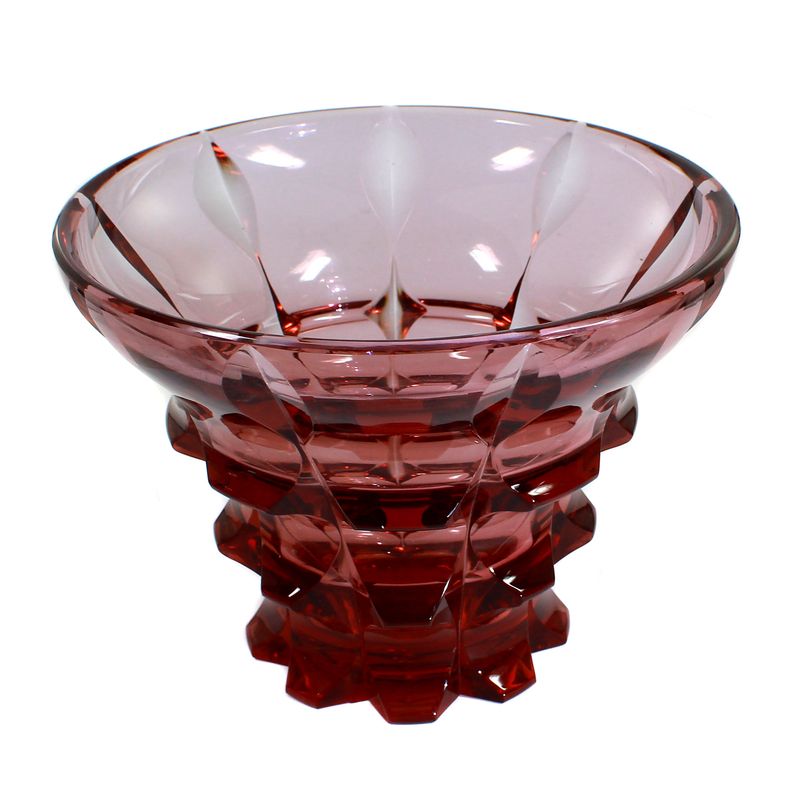 Vase made of purple-violet alexandrite glass, Moser, Heinrich Hussmann, circa 1926