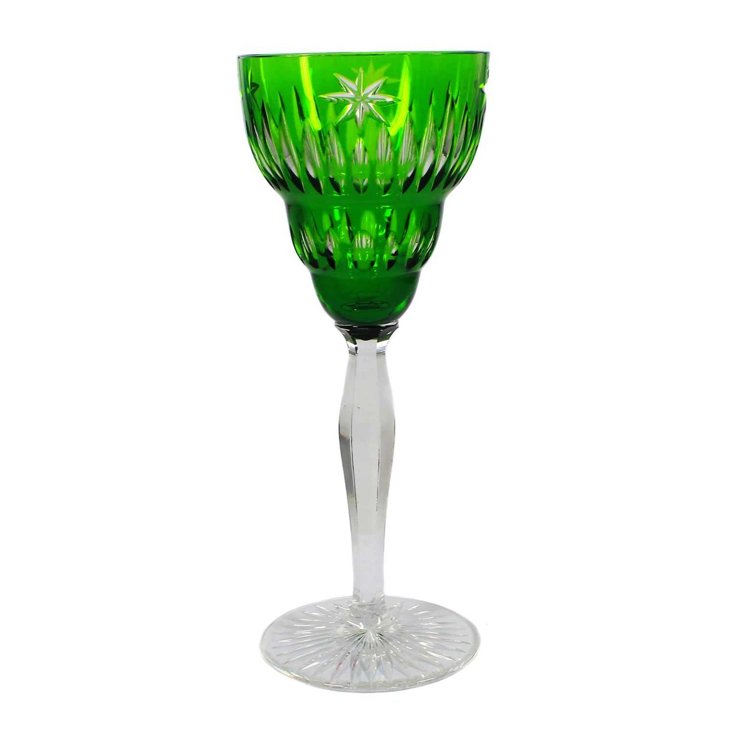 Rare overlaid Roman with star cut, designed by Alexander Pfohl, Josephinenhütte