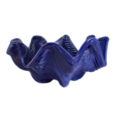 Schale in  Pasta Vitrea Technik, Serie Ninfee, sign. Venini, Entw. Zuccheri, um 1967