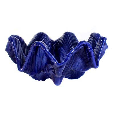 Schale in  Pasta Vitrea Technik, Serie Ninfee, sign. Venini, Entw. Zuccheri, um 1967