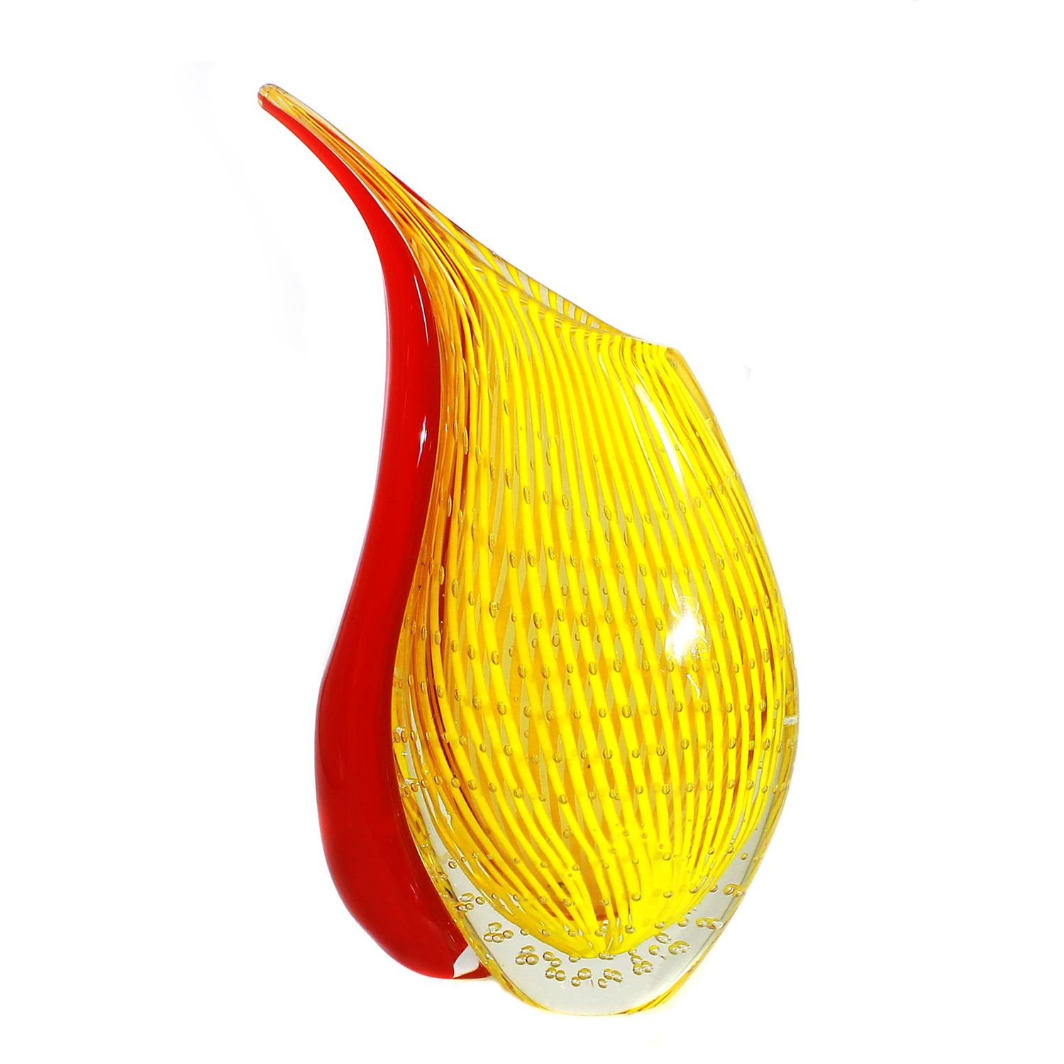 Vase with thread and air pearl decoration, Rosenthal, Dewdrop series, circa 1970-80