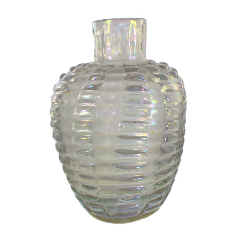 Large heavy vase with rib relief, Ercole Barovier, Bugnati series circa 1938