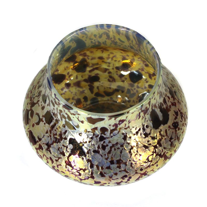 Vase with purple crumb toppings, Fritz Heckert, designed by O. Thamm around 1901-03