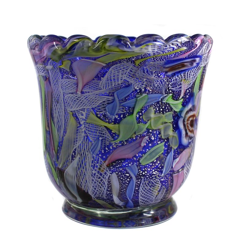 Vase with Zanfirico sticks &amp; murrines, Rest of the Day, AVEM, 1950s