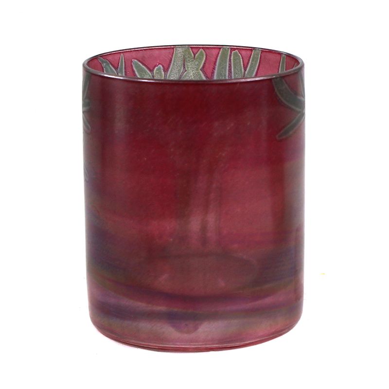 Painted beaker, Isgard Moje-Wohlgemuth, signed 1980
