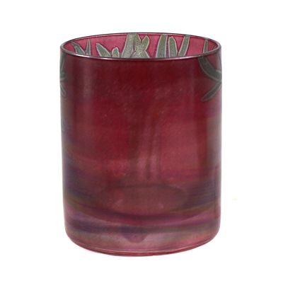 Bemalter Becher, Isgard Moje-Wohlgemuth, 1980 signiert