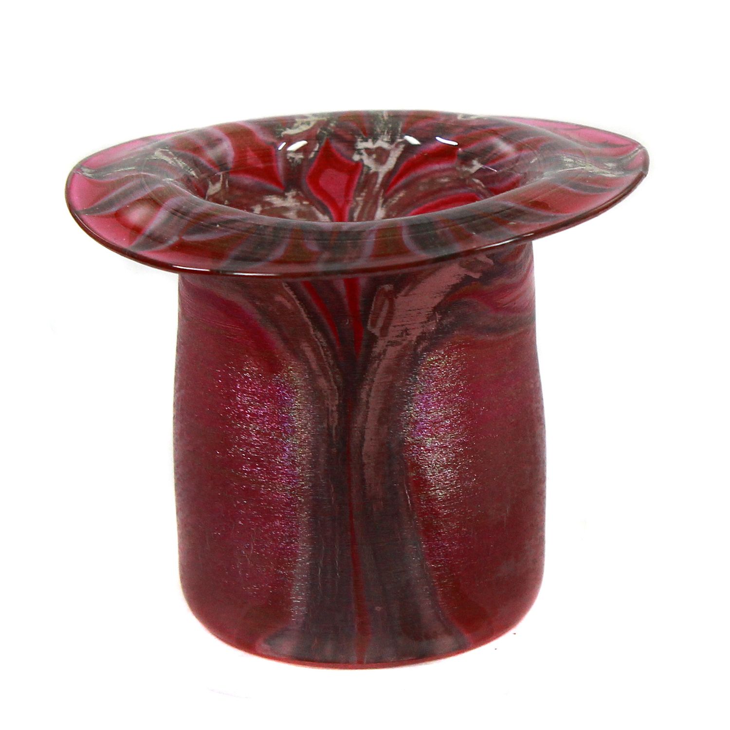 Small painted vase, Isgard Moje-Wohlgemuth, signed 1980