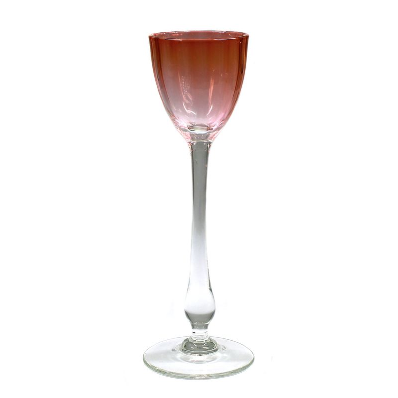 Liqueur glass with ribbed bowl, designed by Koloman Moser for E. Bakalowits Söhne, Vienna