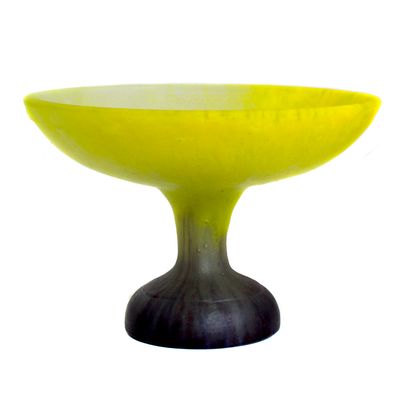 Fussschale in Pate de Verre, signiert Amalric Walter Nancy um 1906-20