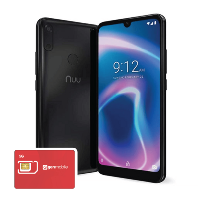 NUU X6 Plus Phone with prepaid SIM