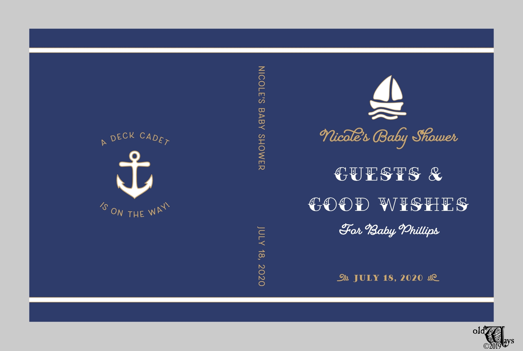 vintage nautical baby shower invitations