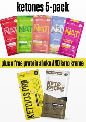 5-pack KETONES + Freebies!