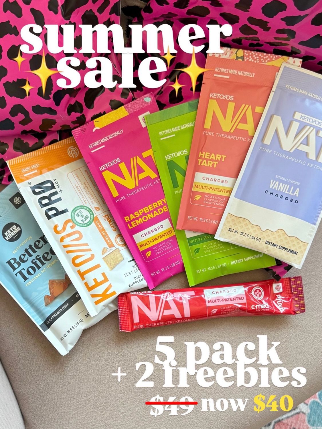 5-pack KETONES + Freebies!