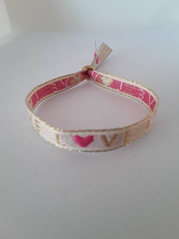 Schmuckarmband im IBIZA-Style &quot;pink love&quot;