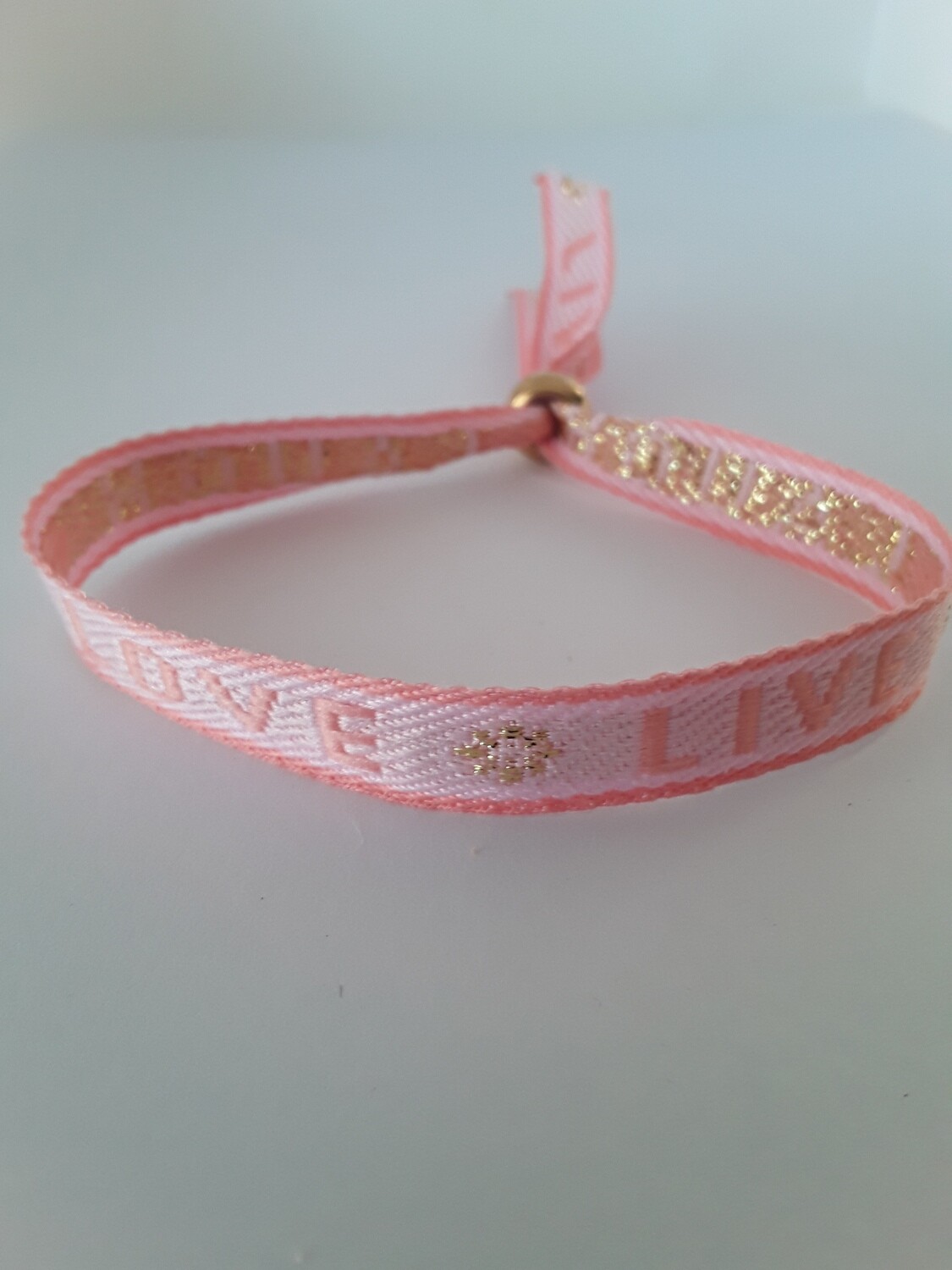 Schmuckarmband im IBIZA-Style &quot;love-live-laugh&quot;