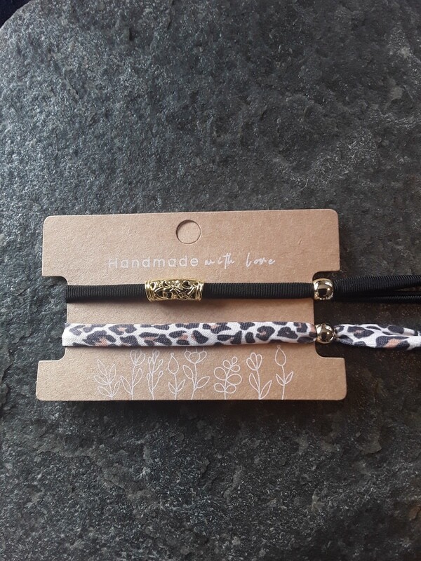 Armband IBIZA-Style mit Röhrenperle, 2-teiliges Set