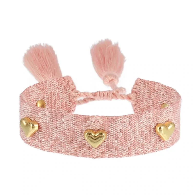 Kordelarmband &quot;Herzen&quot;
