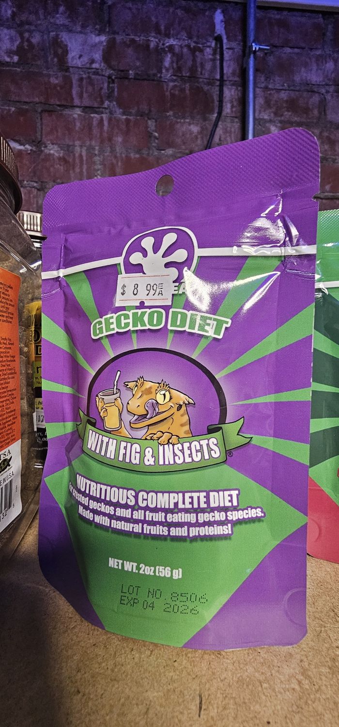 Pangea Gecko Diet w/ Fig&amp; Insects 2 Oz