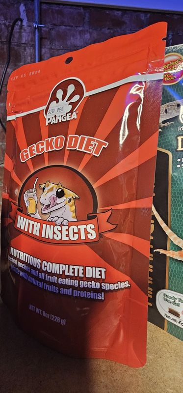 Pangea Gecko Diet w/ Insects 8 Oz