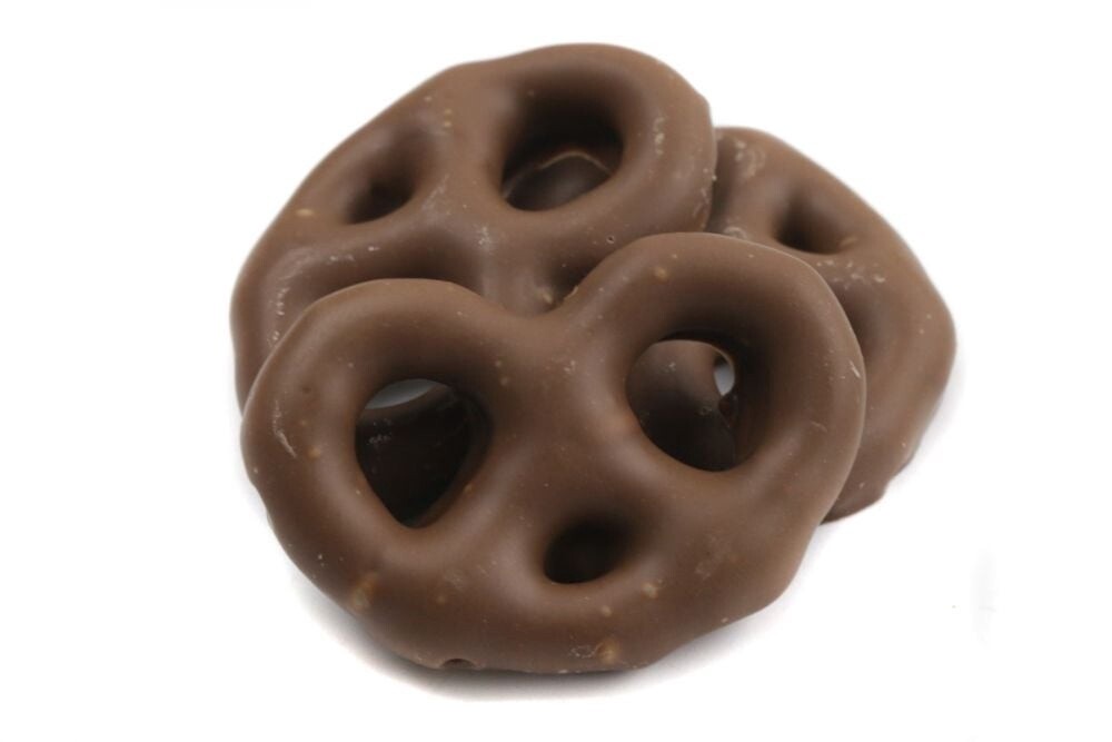 Dark Chocolate Pretzels (mini) - 8 oz.