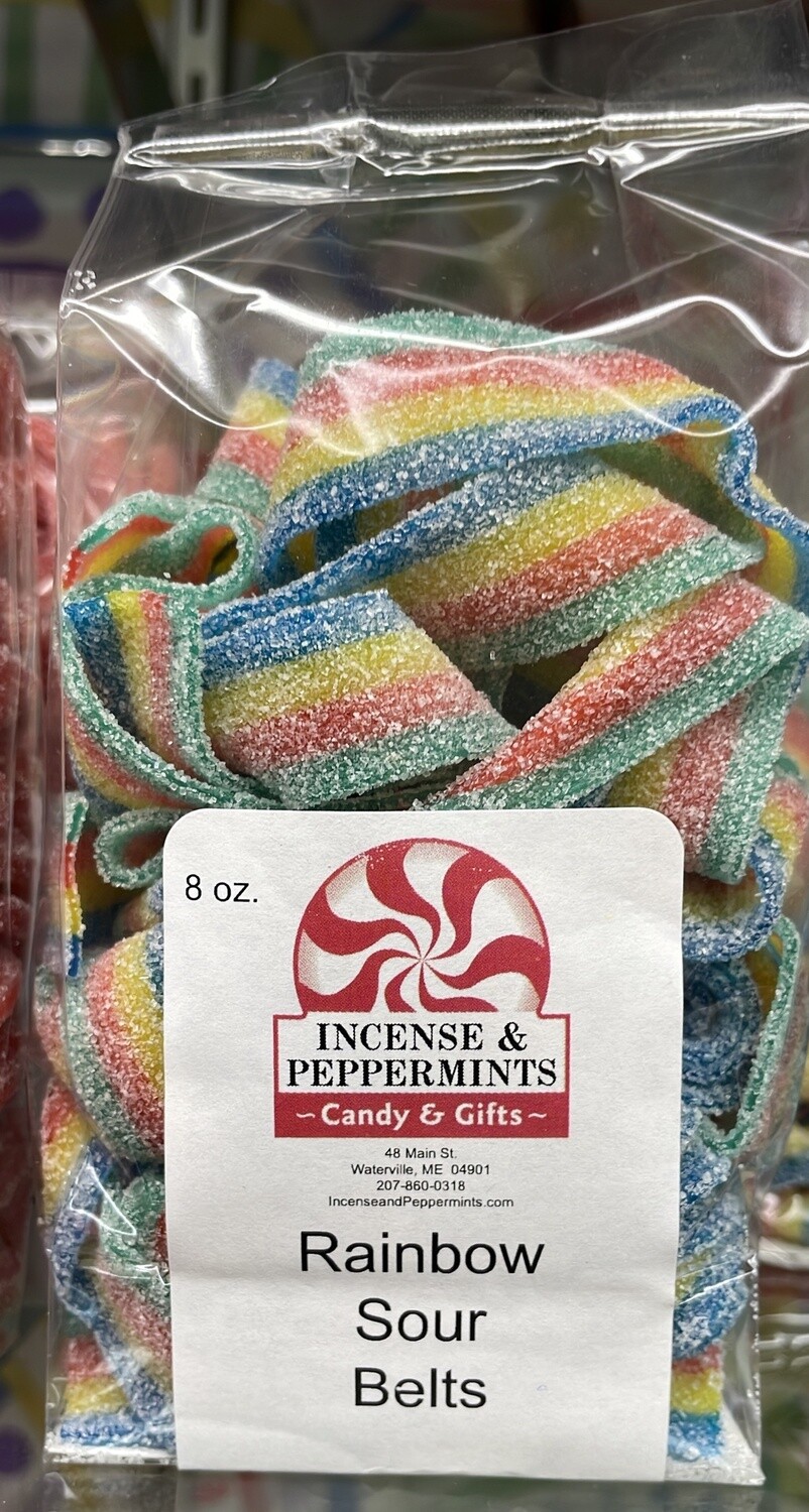 Rainbow Sour Belts - 7 oz