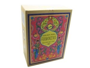 Golden India High Perfume Backflow Cones - Frankincense