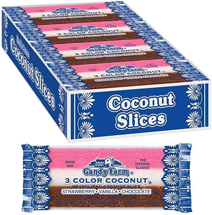 Neopolitan Coconut Slice