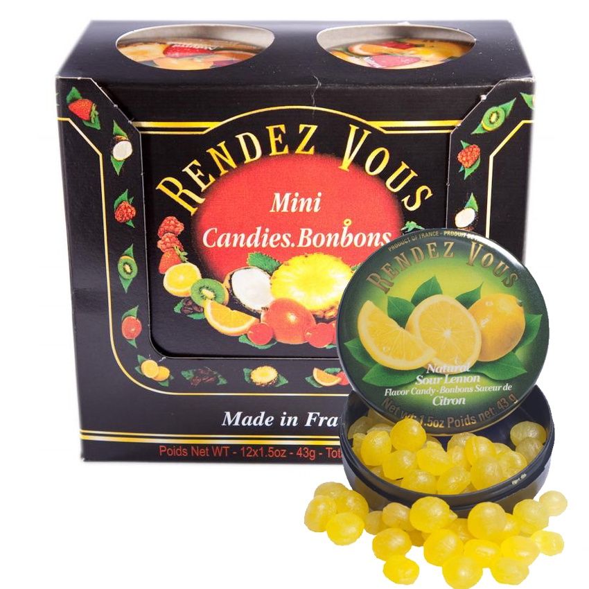 Rendez Vous Candies - Sour Lemon - 1.5 oz