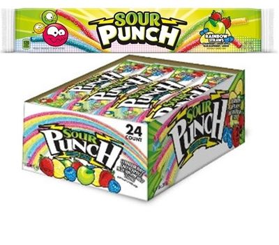 Sour Punch Straws - Rainbow - 2 oz