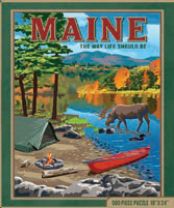 Puzzle - Maine Camping Scene - 500 pc