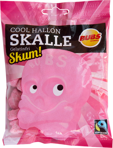 Bub&#39;s Godis Cool Raspberry Skulls