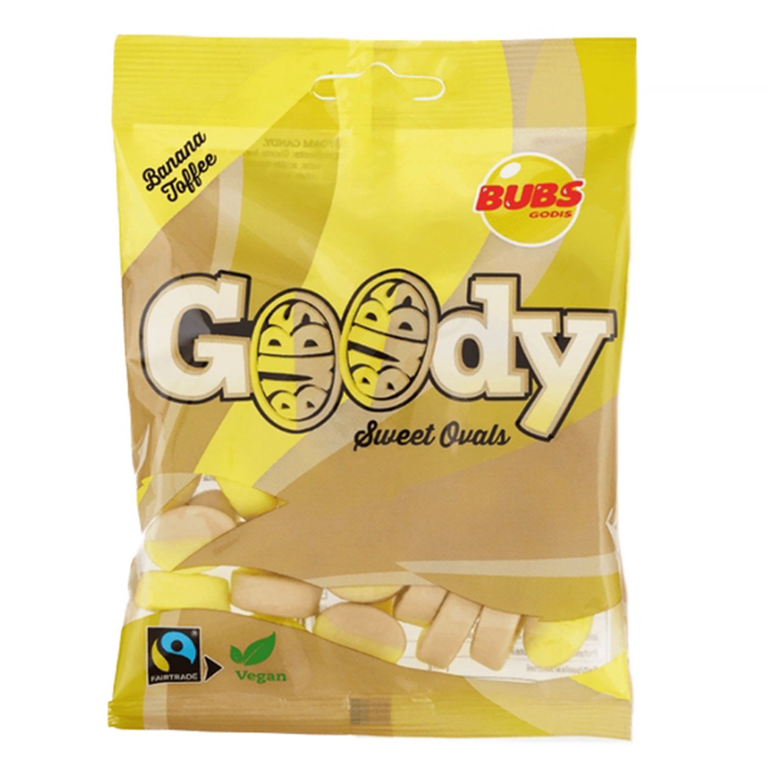 Bubs Godis Banana Toffee Ovals 90g