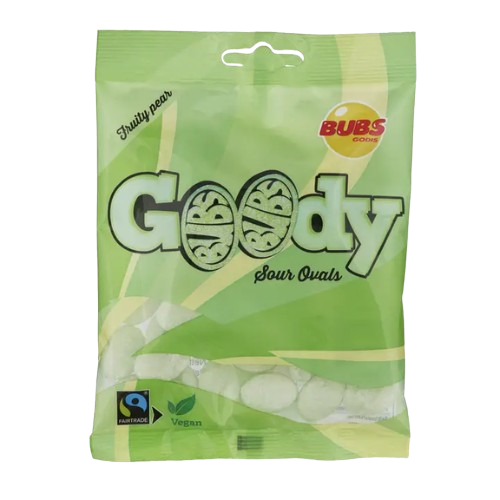 Bubs Godis Sour Pear Ovals 90g