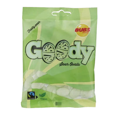 Bubs Godis Sour Pear Ovals 90g