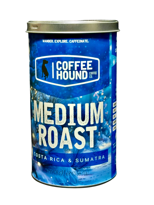 Coffee Hound 12 oz Holiday Coffee Tin