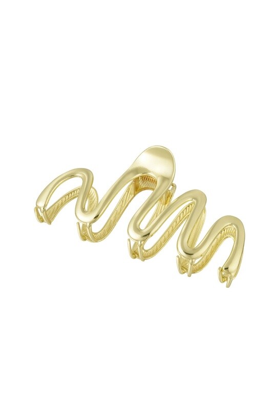 Haarclip Krul Goud