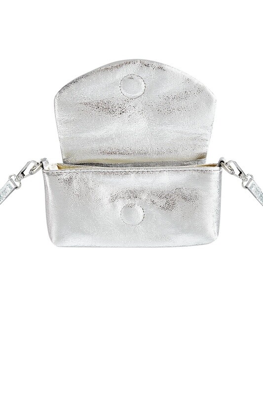 Tas Metallic klein zilver
