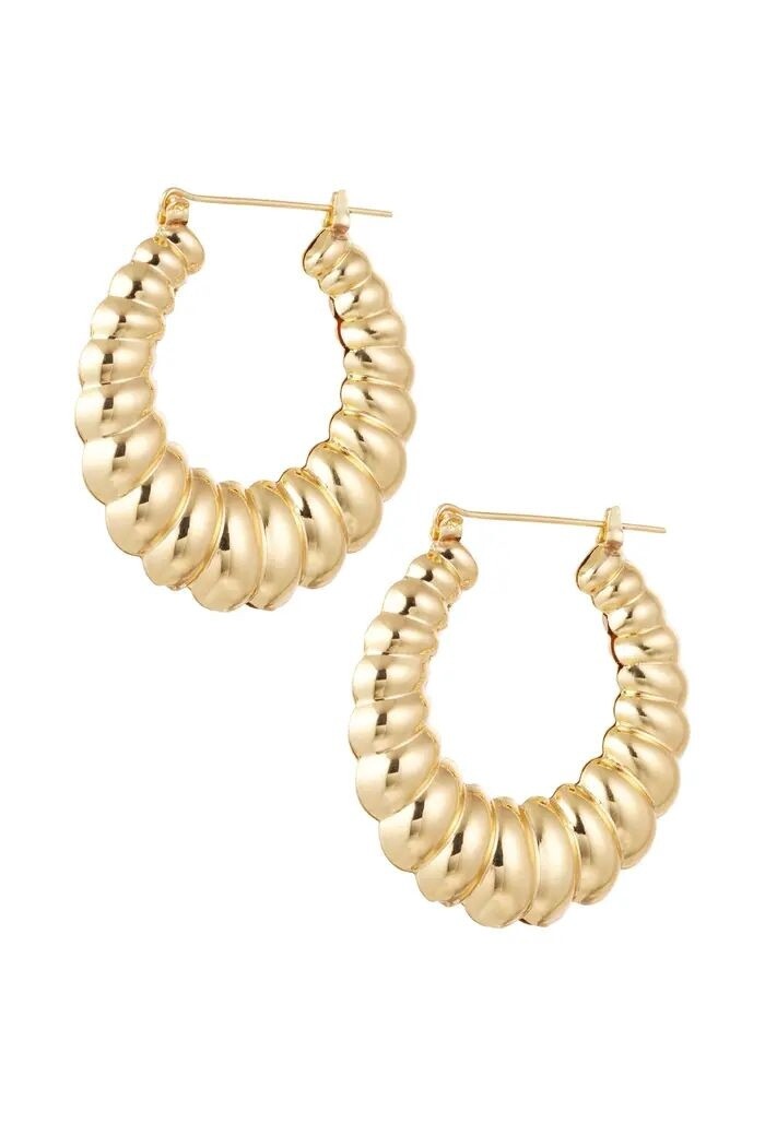 Oorbellen bubble - goud