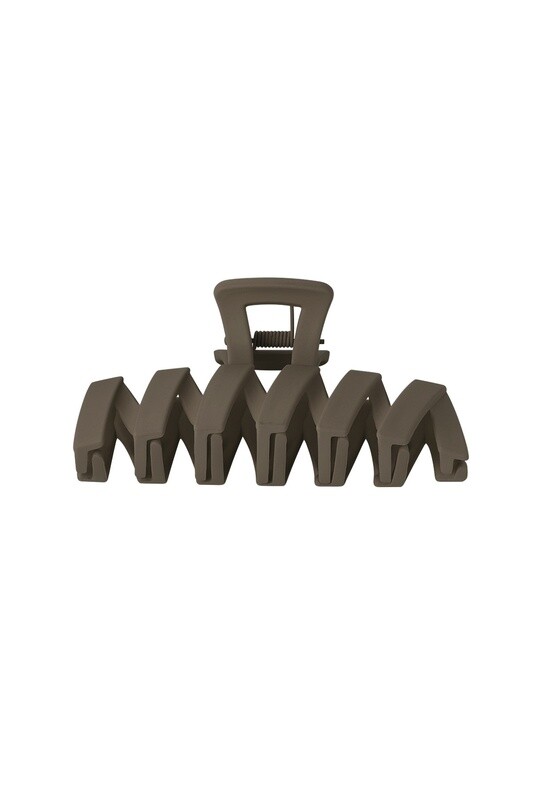 Haarklip Zigzag bruin
