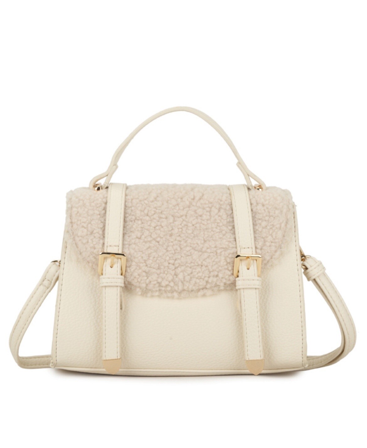 Tas Messengerbag teddy wit