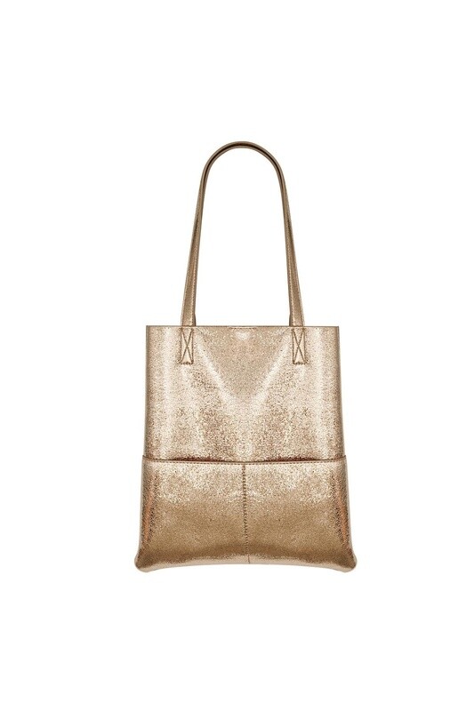Tas Metallic shopper goud