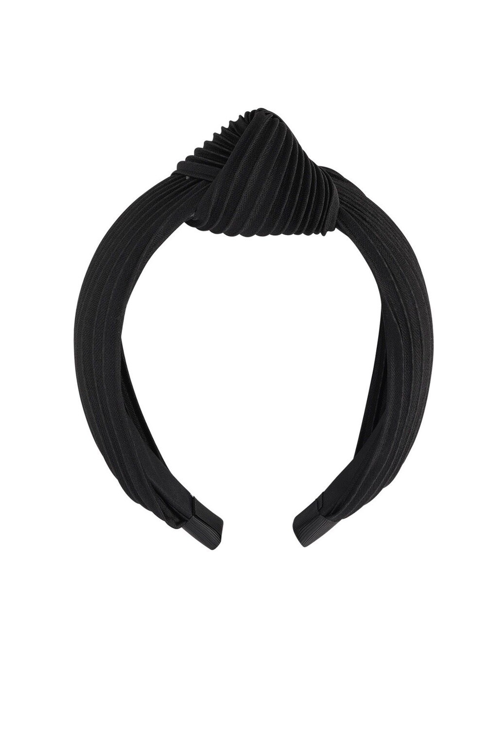 Haarband rib met knoop