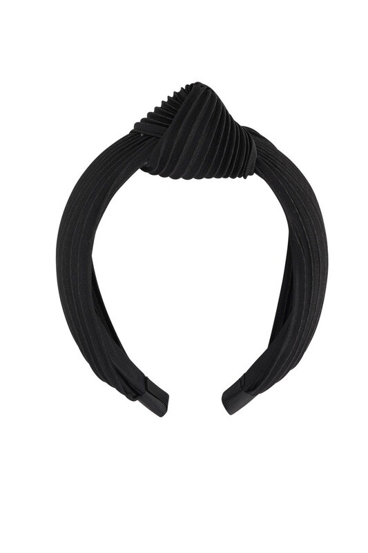 Haarband rib met knoop