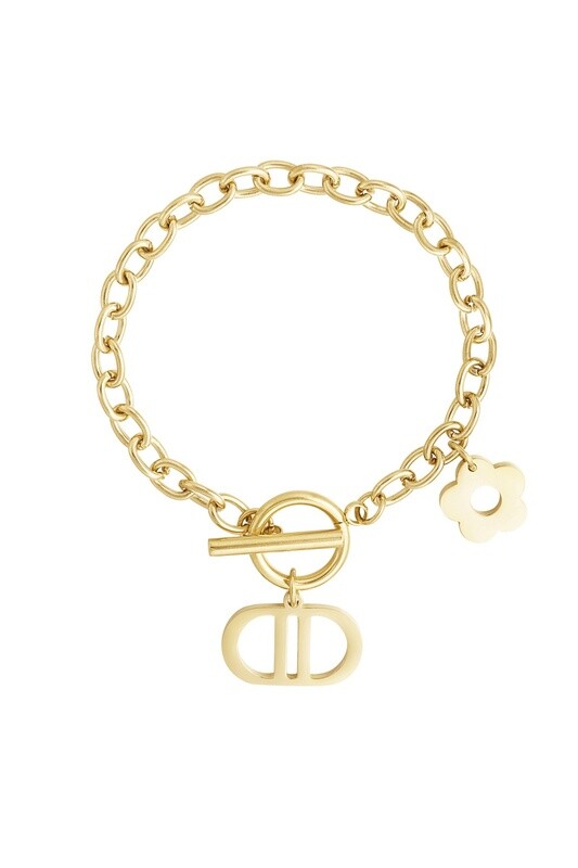 Armband Schakel The Good Life Stainless Steel goud