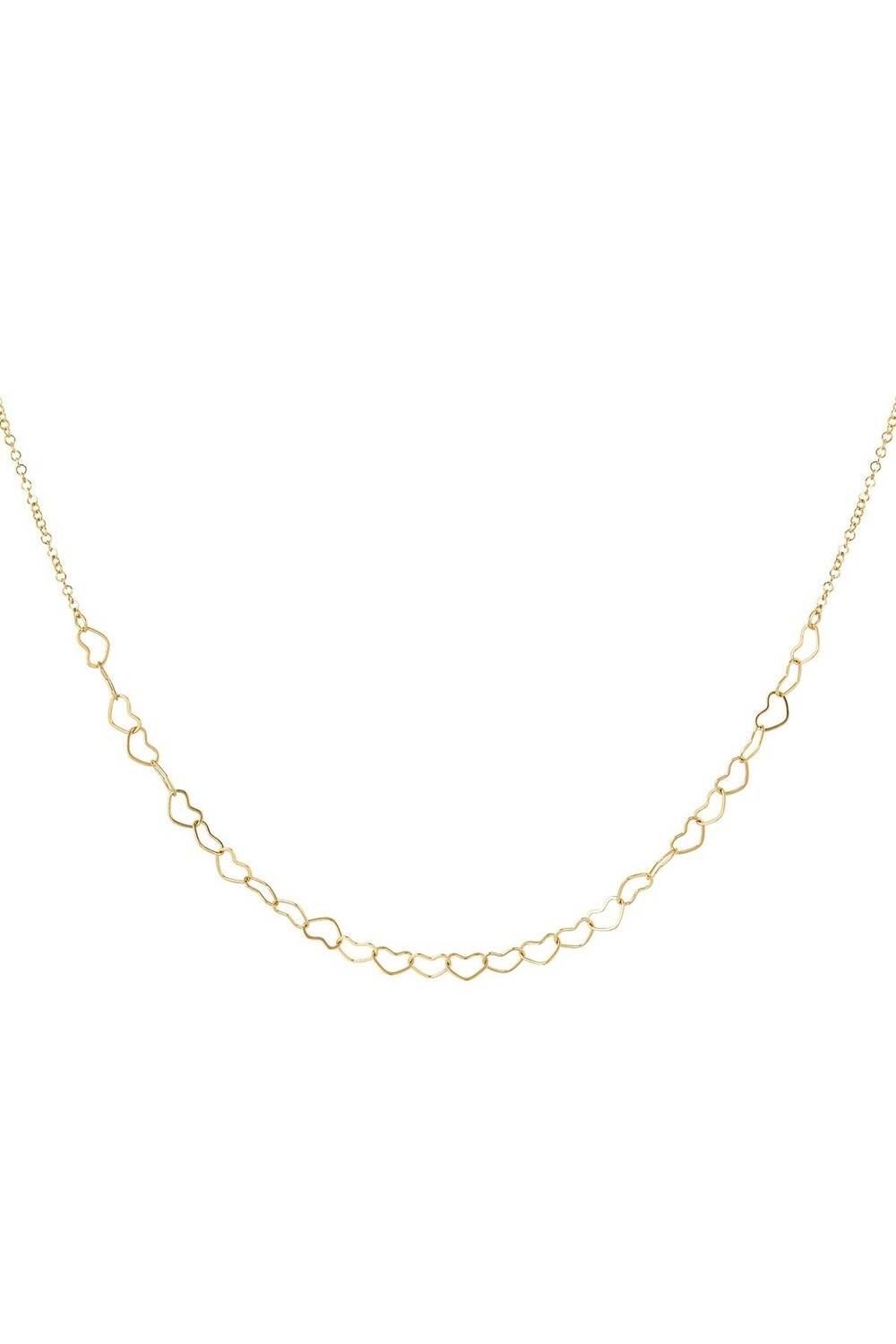 Ketting Hart Stainless steel goud