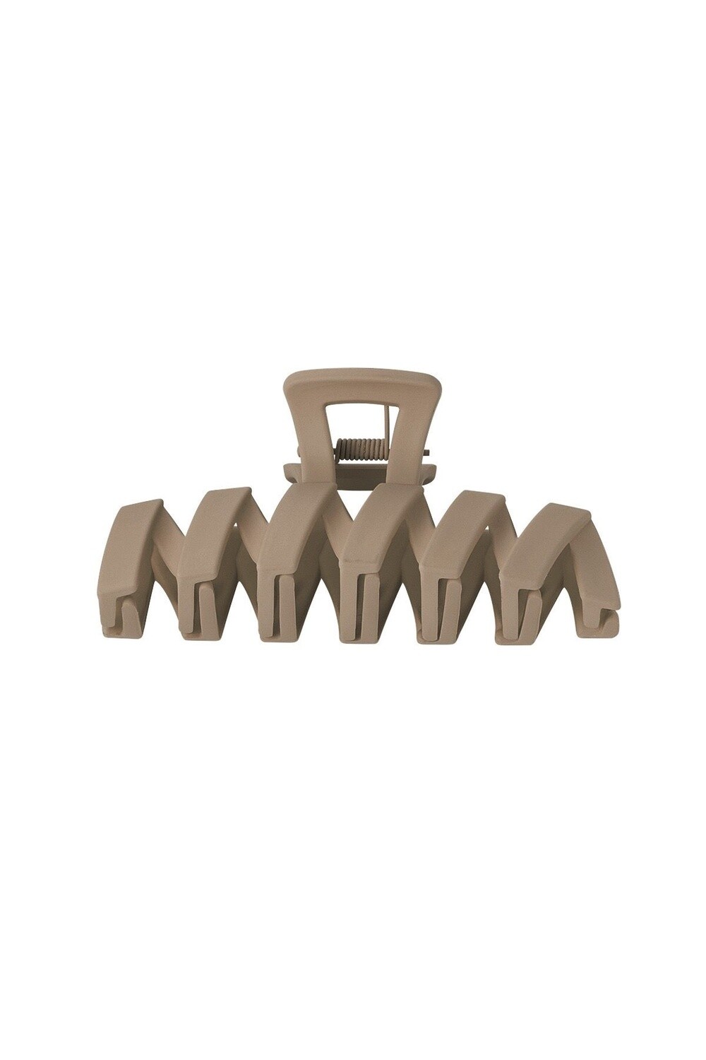 Haarklip Zigzag camel