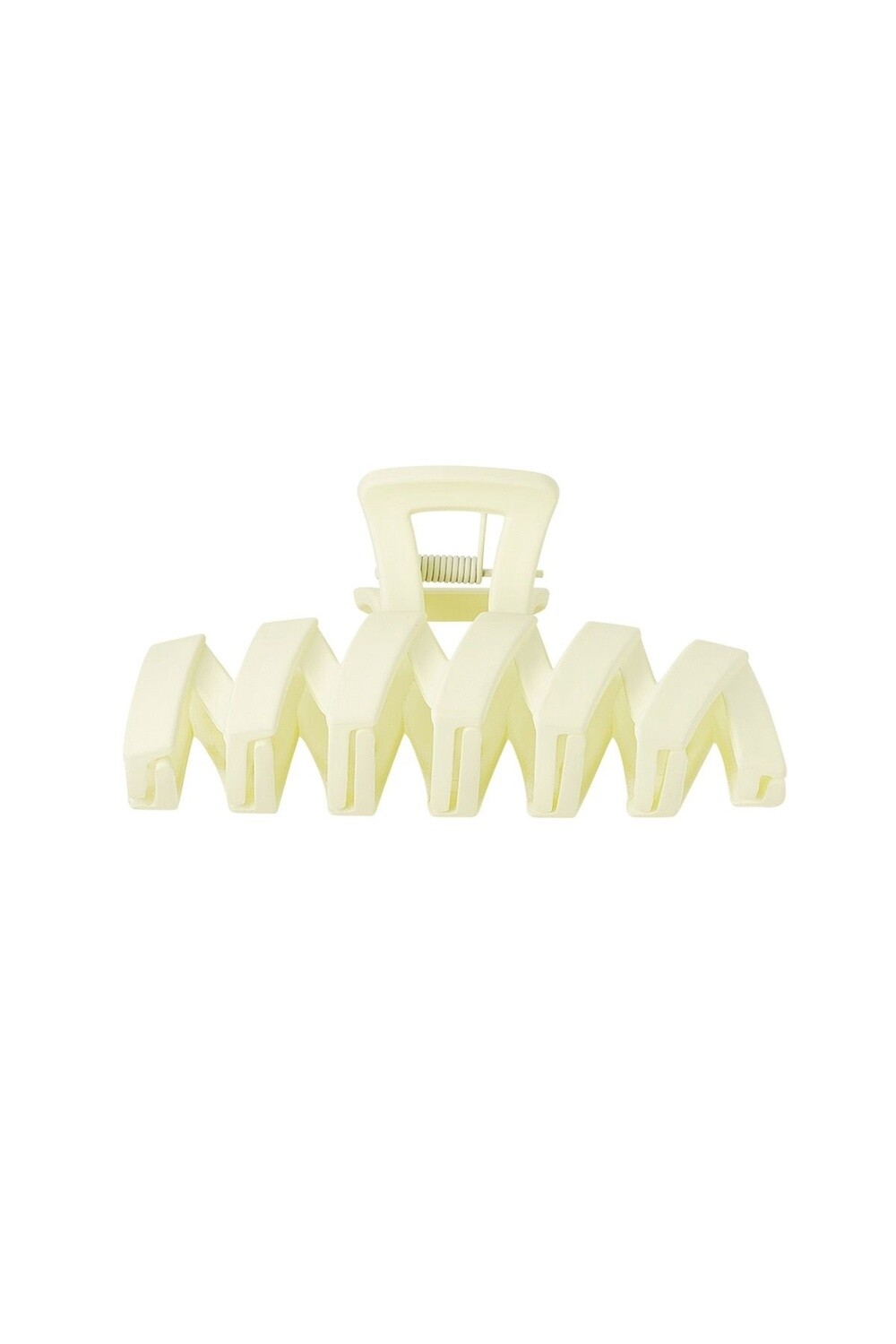 Haarklip Zigzag creme